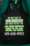 Womans Razorback Tank Top (Black)