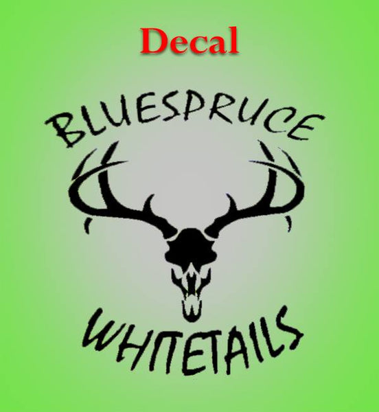 Blue Spruce Whitetails 8X8 Window decal