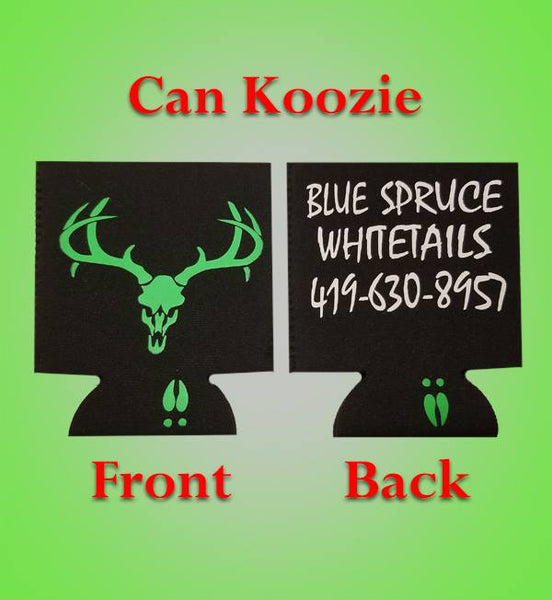 Blue Spruce Whitetails Can Koozie
